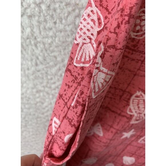 Dee California M/L Pink Aloha Boho Dress Fish Summer Beach Coverup Sundress - Picture 9 of 9